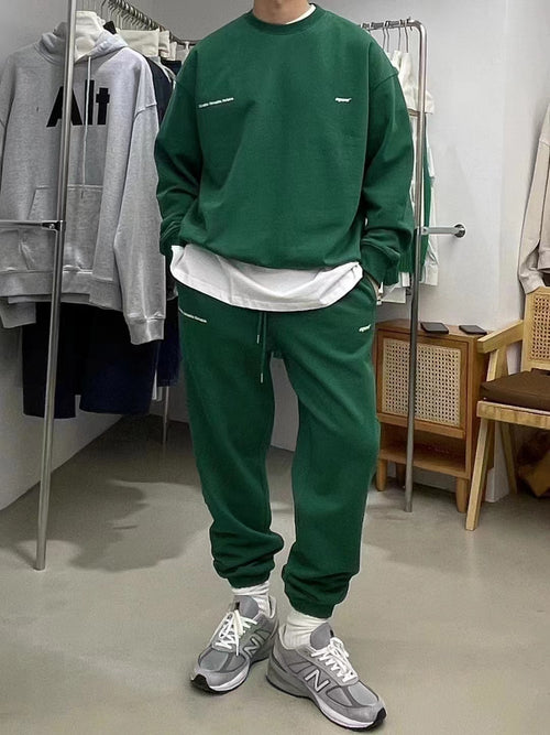 Dark green sports and casual wear